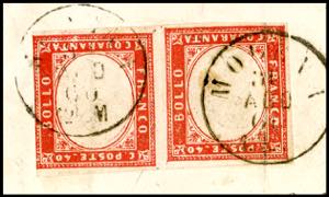 1860 - 40 cent. rosso (16C), ... 