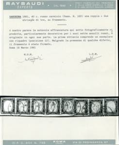 1863 - 40 cent. rosso carminio ... 