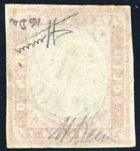 1861 - 40 cent. rosso vermiglio, ... 