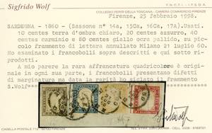 1860 - 80 cent. giallo ocra ... 