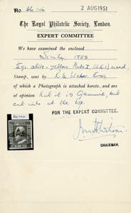 1859 - 1/2 grano giallo oliva, I ... 