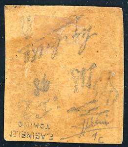 1859 - 1/2 grano giallo brunastro, ... 