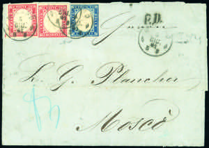SARDEGNA-RUSSIA/IMPERO RUSSO 1861 - 40 cent. ... 