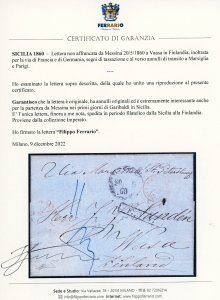 SICILIA-FINLANDIA 1860 - Lettera ... 