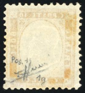 1862 - 10 cent. bistro arancio ... 