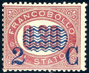 1878 - 2 cent. su 0,30 lire Servizio ... 