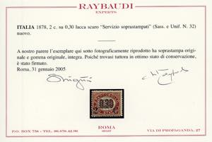 1878 - 20 cent. su 0,30 lire ... 