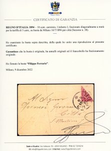 1894 - 10 cent. Umberto I (38), ... 