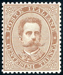 1879 - 30 cent. Umberto I (41), ottima ... 