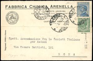 1924 - 60 cent. Michetti, 5 cent. Leoni ... 