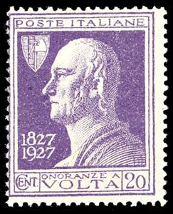 1927 - 20 cent. violetto, anziché carminio, ... 