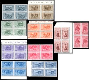1932 - Garibaldi, serie completa di posta ... 