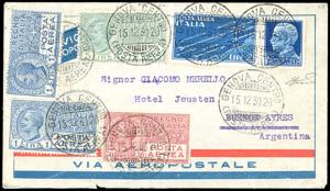 1930 - Aerogramma da Genova 15/12/1930 a ... 
