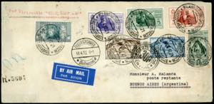 1932 - I 5 alti valori di posta aerea Dante ... 