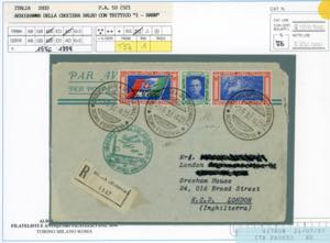 1933 - 5,25 + 19,75 lire Trittico ... 