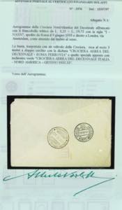 1933 - 5,25 + 19,75 lire Trittico ... 