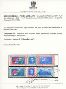 1933 - Trittici I-NAPO (51M/52M),  ... 