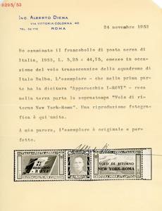 1933 - 5,25 + 44,75 lire trittico ... 