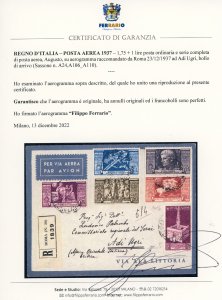 1937 - 1,75 + 1 lire posta ... 