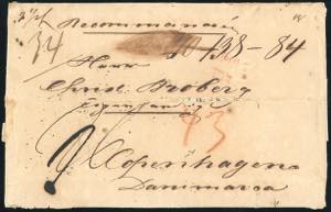 NAPOLI-DANIMARCA 1846 - Lettera raccomandata ... 