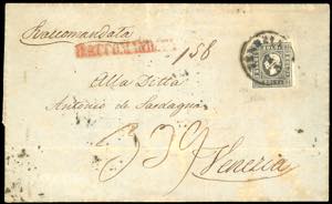 1862 - 3 soldi nero grigio, II ... 