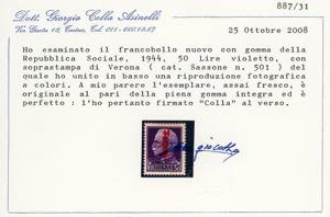 1944 - 50 lire violetto, ... 