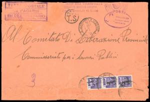 1945 - 1 lira Monumenti distrutti (509), ... 