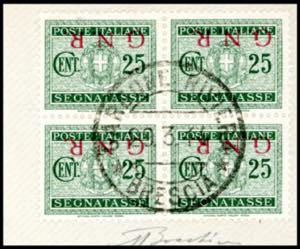 1944 - 25 cent. soprastampa G.N.R. ... 