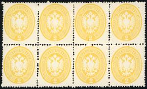 1863 - 2 soldi giallo, dent. 14 (36), ottima ... 