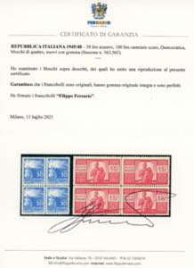 1945/48 - Democratica (543/565), ... 