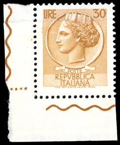 1968 - 30 lire Siracusana, stampa su carta ... 
