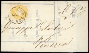 1865 - 2 soldi giallo, dent. 14 (36), ... 