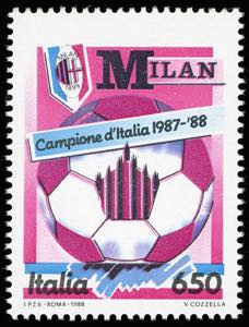1988 - 650 lire Milan azzurro, senza la ... 