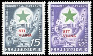 1953 - Esperanto, serie completa (90/A20), ... 