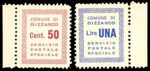 DIZZASCO 1944 - 50 cent. e 1 lira (Unificato ... 