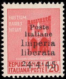 IMPERIA 1945 - 20 cent. Monumenti Distrutti, ... 