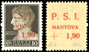 MANTOVA 1945 - 1,90 lire su 10 cent., ... 