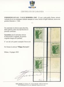 VALLE BORMIDA 1945 - 25 cent. ... 