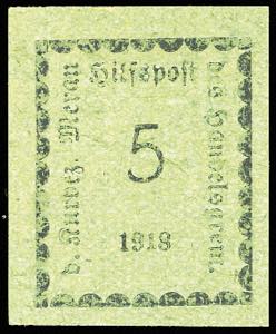 MERANO 1918 - 5 h. verde smeraldo (2a), ... 
