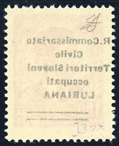 LUBIANA 1941 - 1,50 d. soprastampa ... 