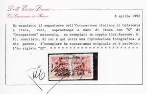 EMISSIONI DI ITACA SEGNATASSE 1941 ... 