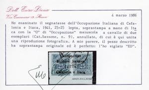 EMISSIONI DI ITACA SEGNATASSE 1941 ... 