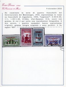 MONTENEGRO 1942 - Soprastampati in ... 