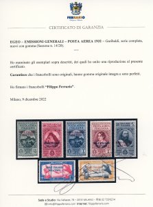 POSTA AEREA 1932 - Garibaldi, ... 