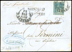 1859 - 6 crazie azzurro chiaro (15), ... 