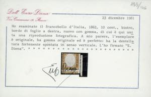 1862 - 10 cent. bistro, ... 