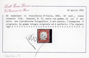 1862/1863 - 20, 40 e 80 cent. ... 