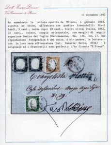 1863 - 20 cent. indaco (2), due ... 