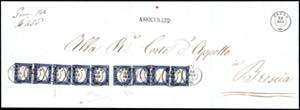 1862 - 20 cent. indaco con riflessi violacei ... 