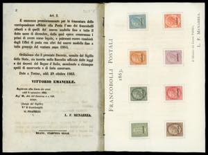 1863 - Foglietto Menabrea ... 